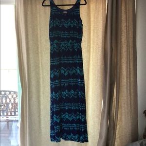 Blue Sleeveless dress.